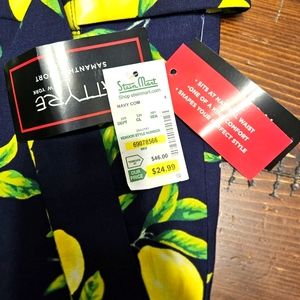 LEMON PRINT BREMUDA SHORTS